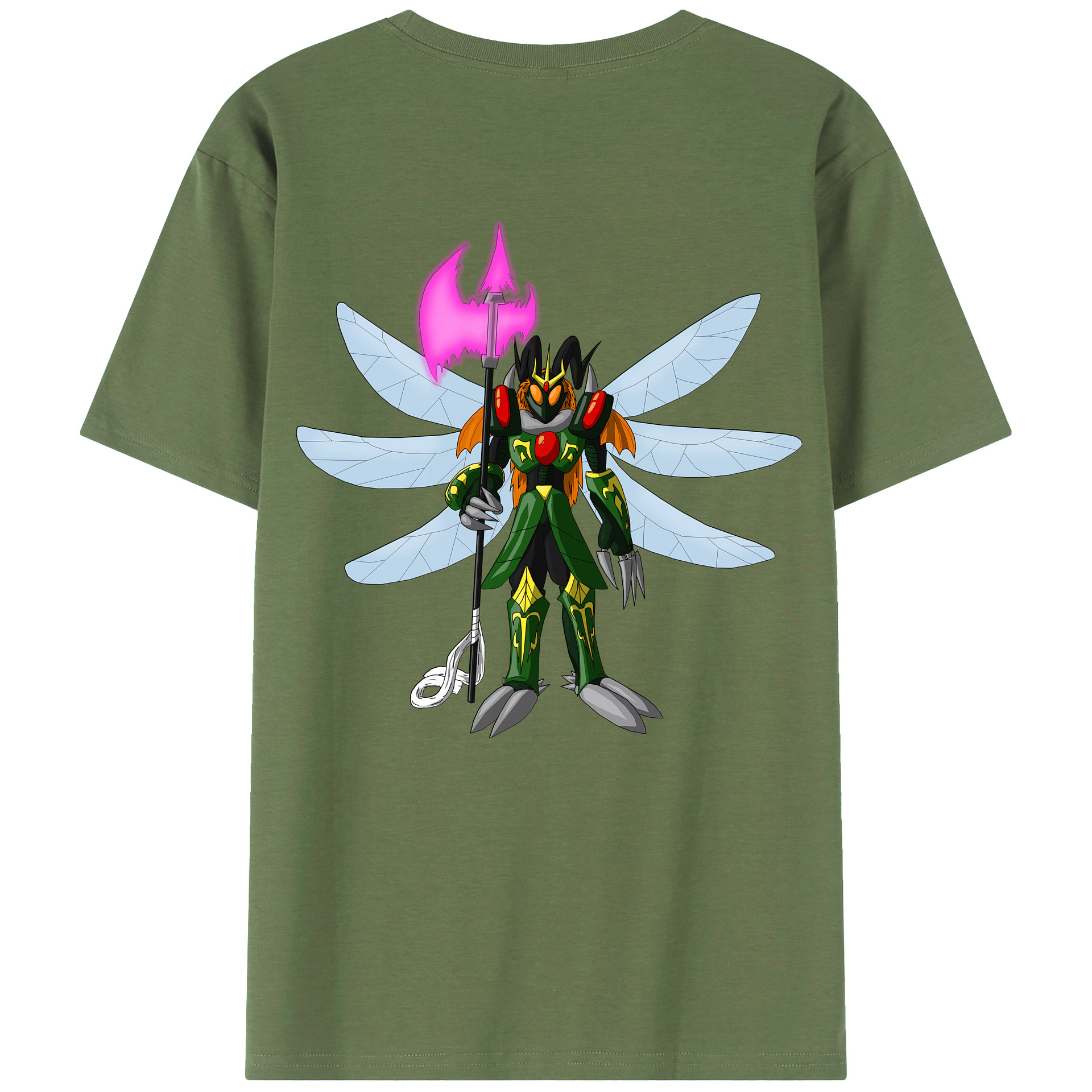 （画像用） Digimon デジタルモンスター/デジモン 綿100％ メンズ半袖Tシャツ（バックプリント） 通気性